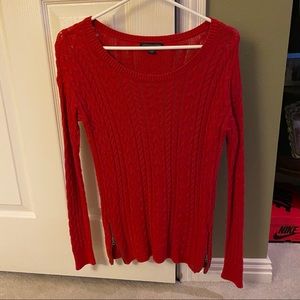 HP 🎉 American Eagle Cable Knit Sweater w/Zipper Sides
